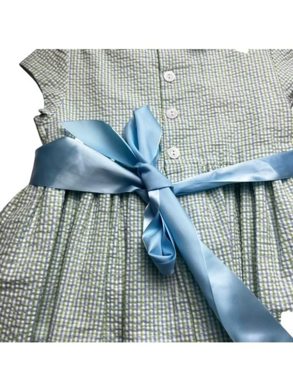Bailey Boys Classics Girls Plaid Dress With Sash and Collar Size 6